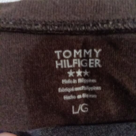 Tommy Hilfiger 1990s Vintage Brown Long Sleeve 100% Cotton Large Y2k - Picture 3 of 6